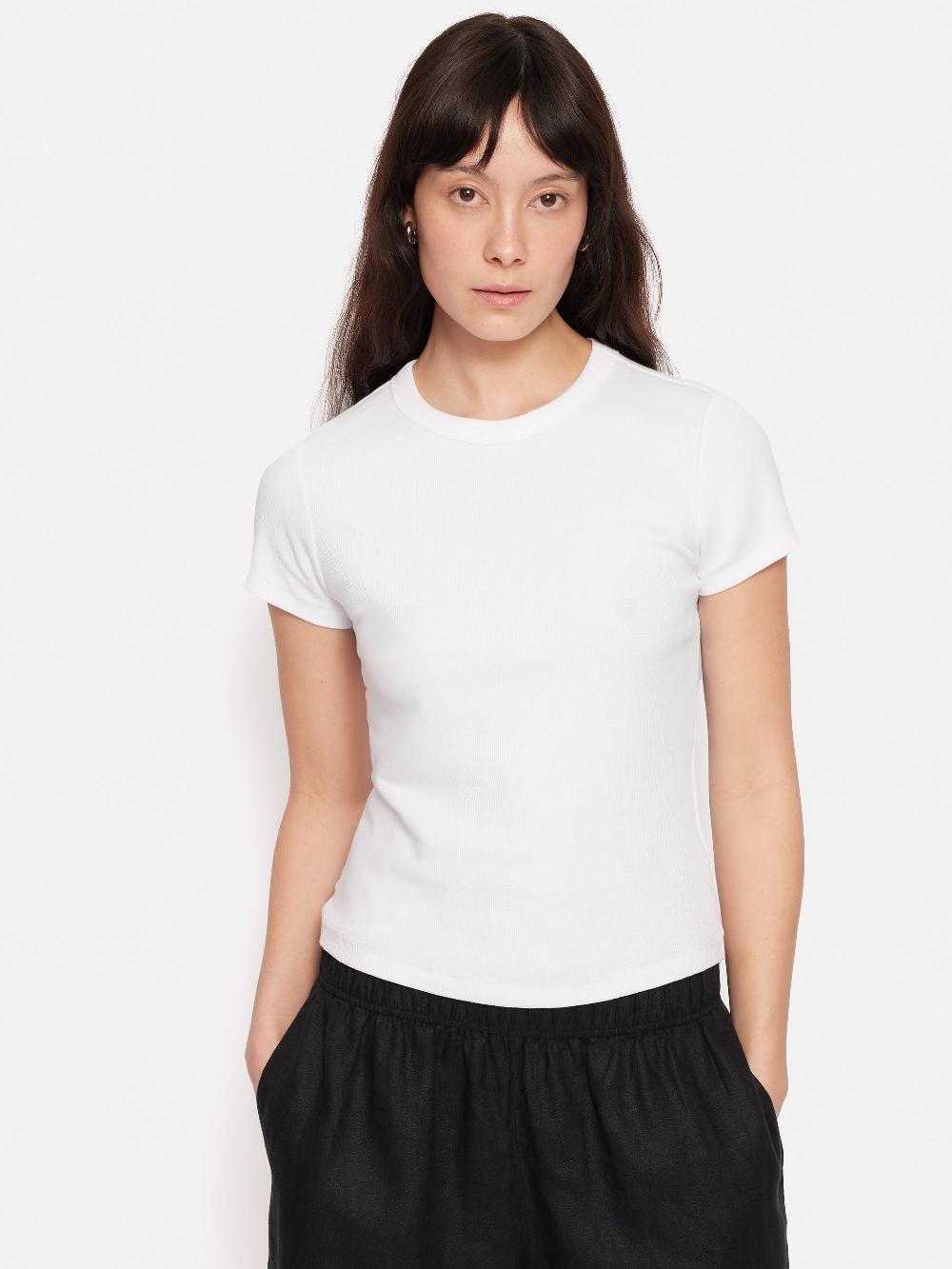 jigsaw Fine Cotton Baby Tee White