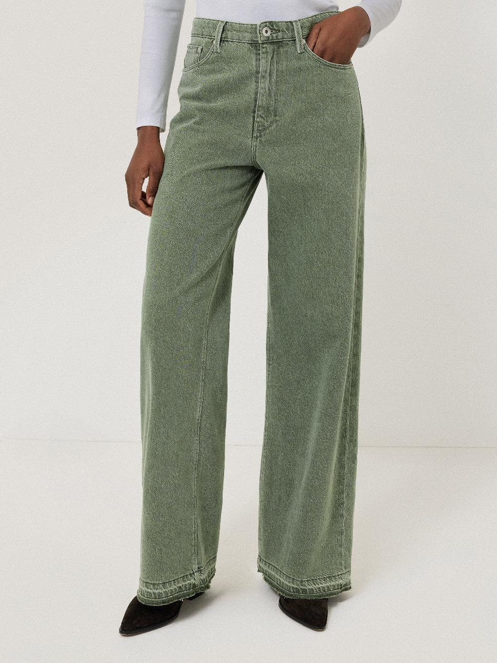 Jigsaw Finn Wide Leg Jean Washed Green