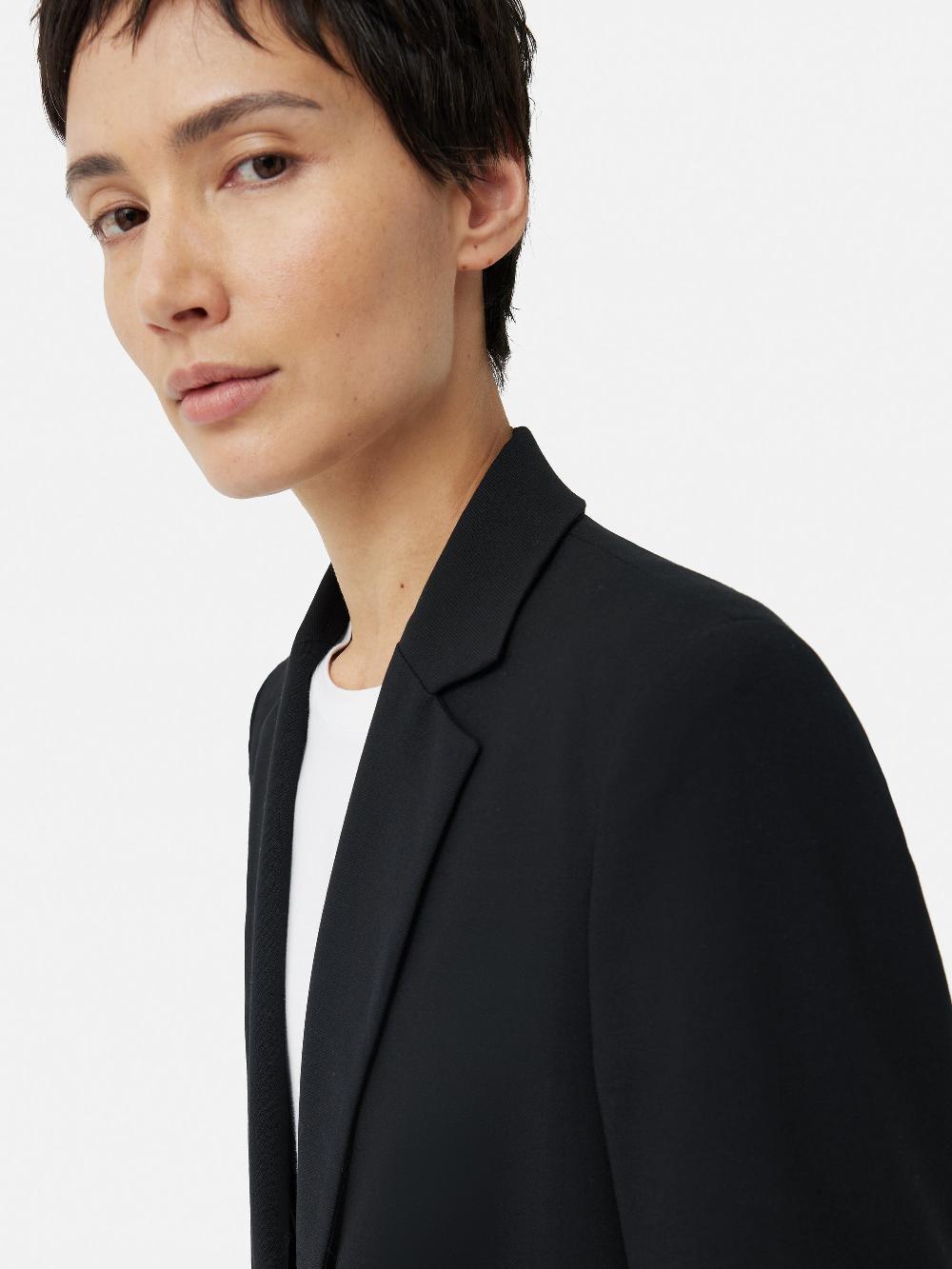 Jigsaw Fluid Twill Knox Blazer Black