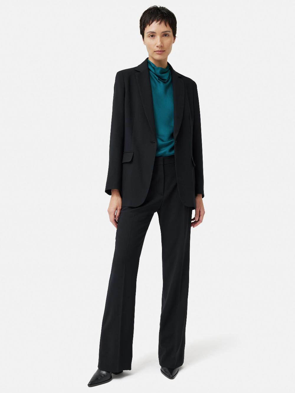 Jigsaw Fluid Twill Knox Blazer Black