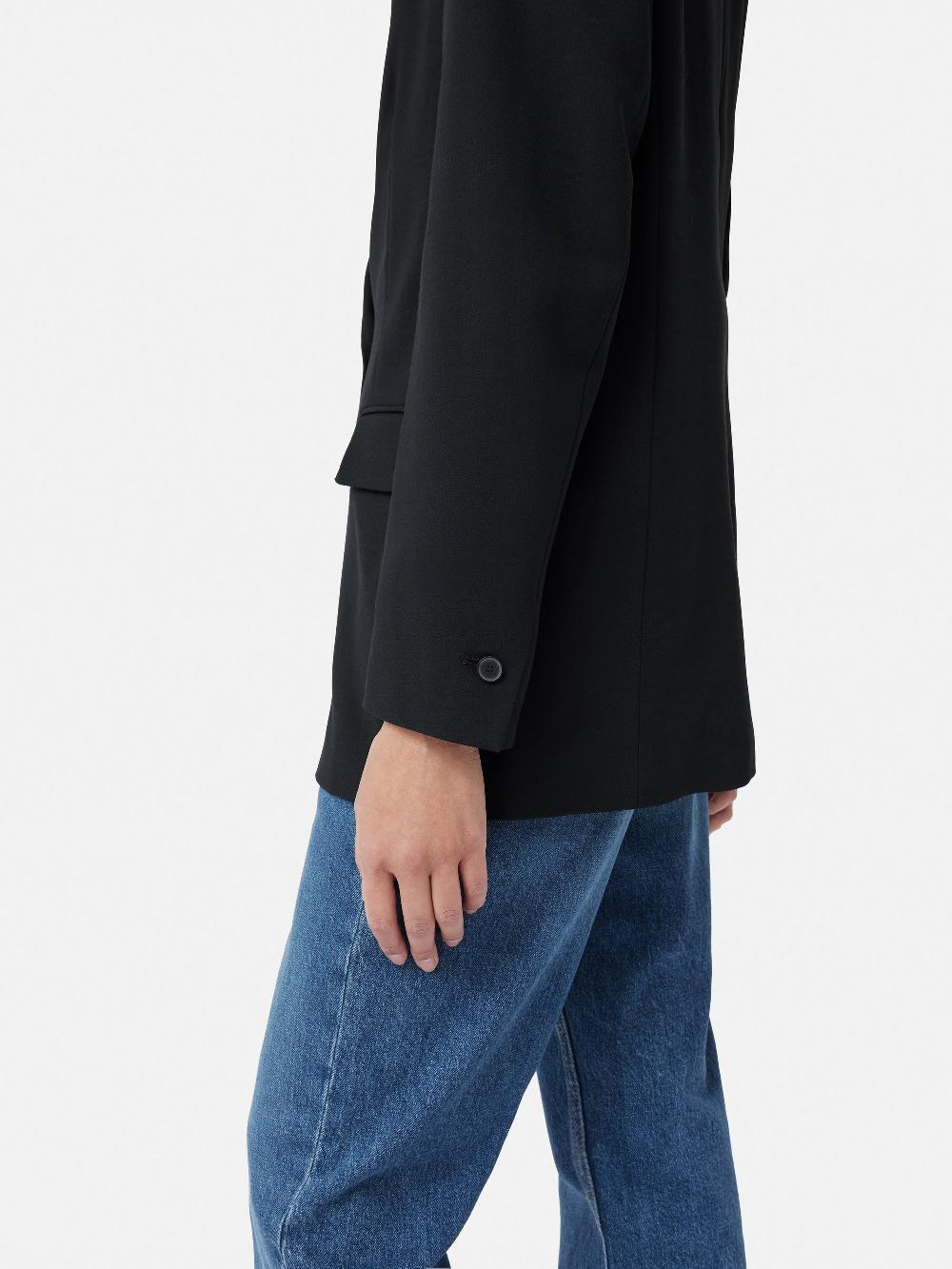 Jigsaw Fluid Twill Knox Blazer Black