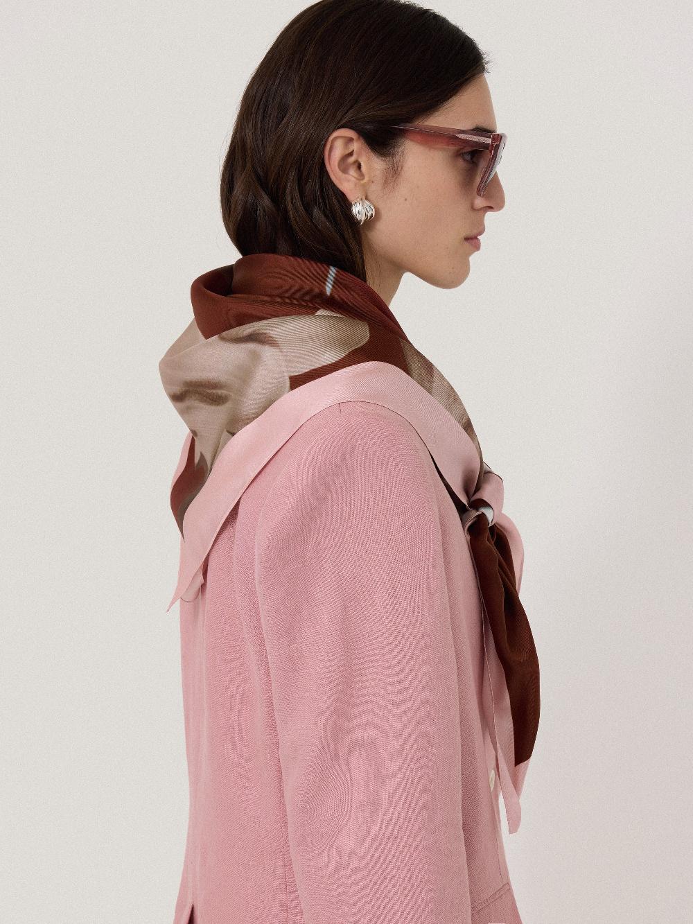 jigsaw Future Botanic Silk Scarf Red