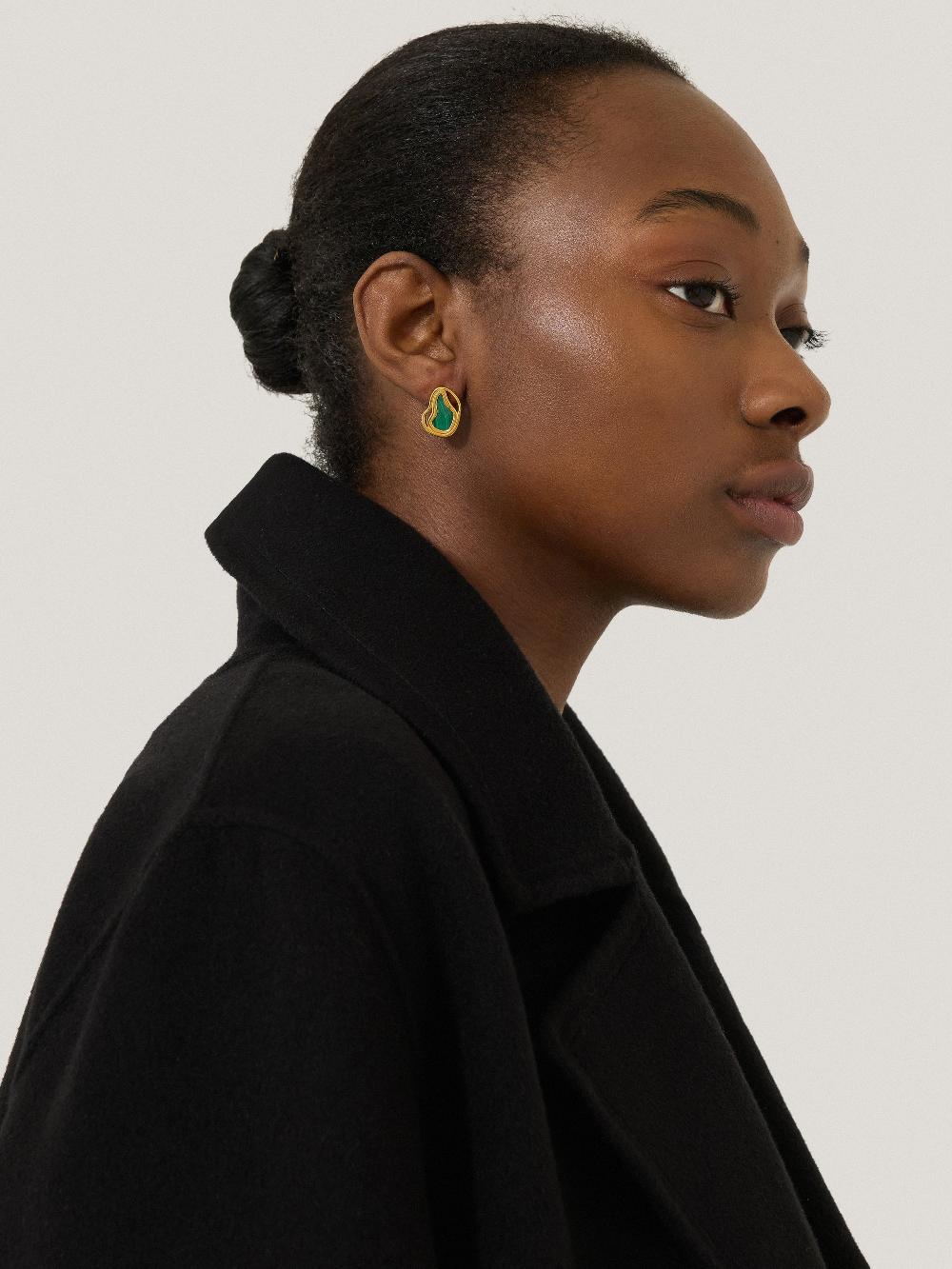 Jigsaw Gold Vermeil Earring Gold