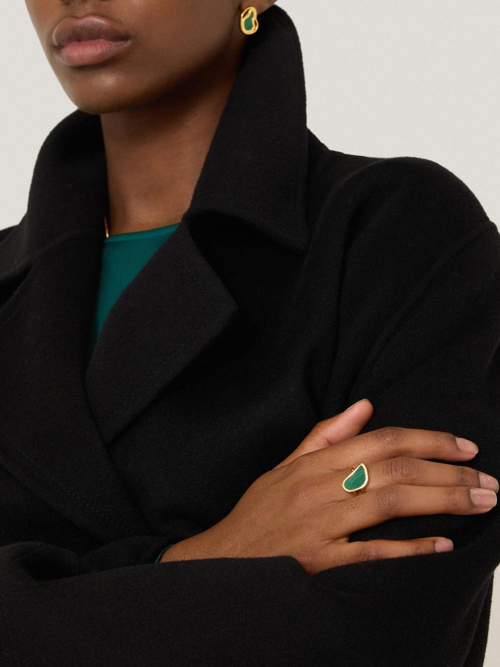 Jigsaw Gold Vermeil Ring Gold