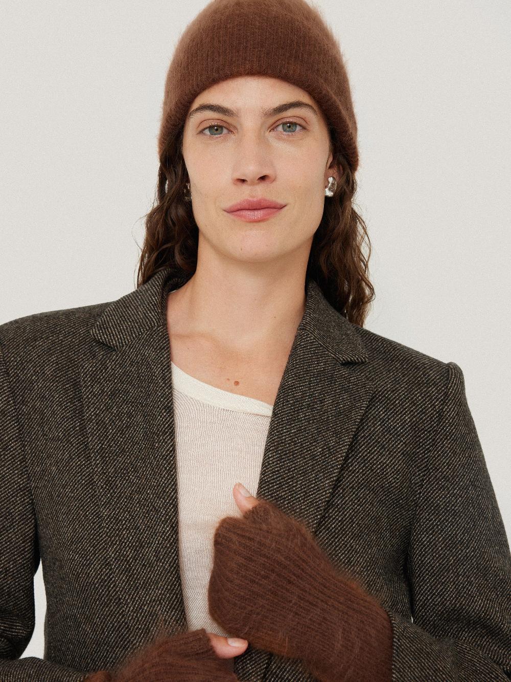 Jigsaw Halo Cashmere Beanie Ginger