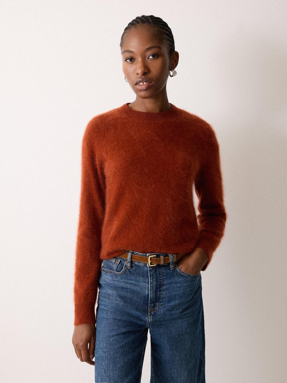 Jigsaw Halo Cashmere Jumper Auburn