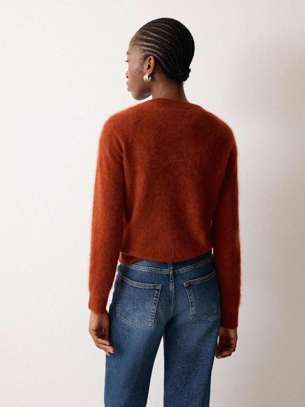 Jigsaw Halo Cashmere Jumper Auburn