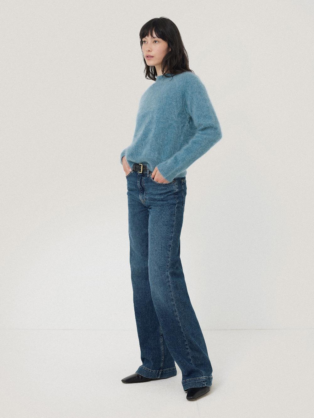 Jigsaw Halo Cashmere Jumper Blue