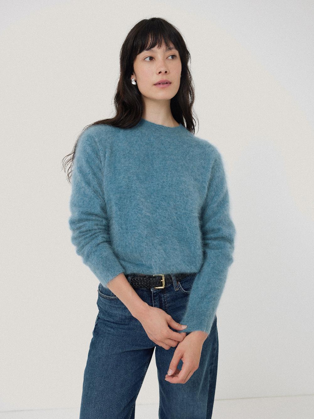 jigsaw Halo Cashmere Jumper Blue