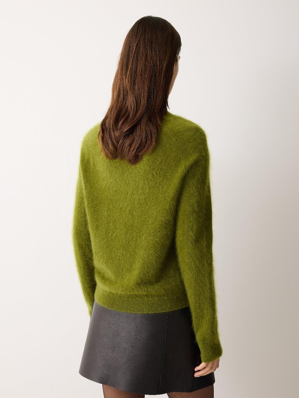 Jigsaw Halo Cashmere Jumper Green