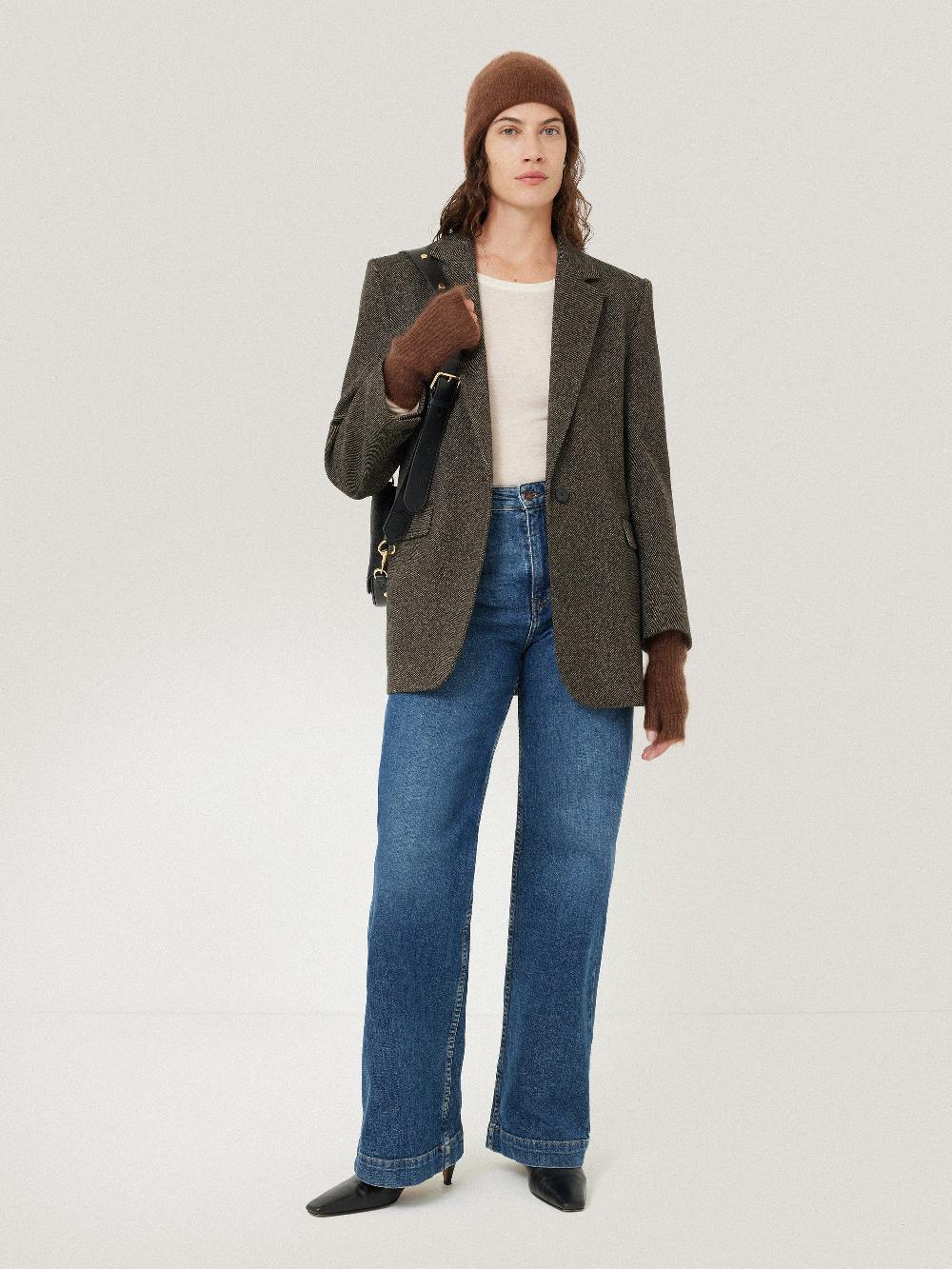 Jigsaw Halo Cashmere Mittens Ginger