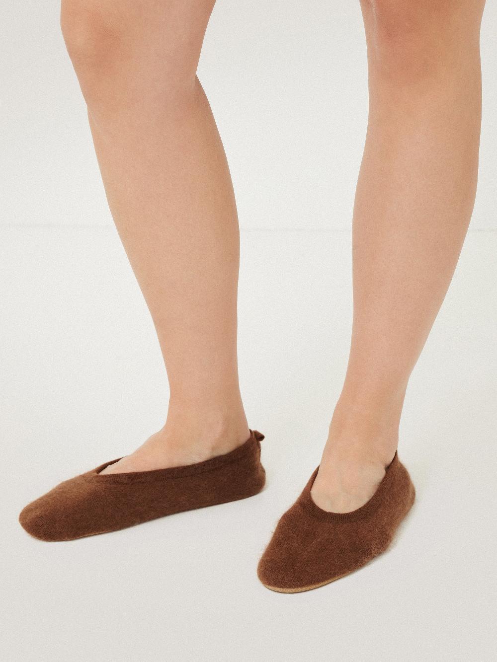 Jigsaw Halo Cashmere Slipper GINGER