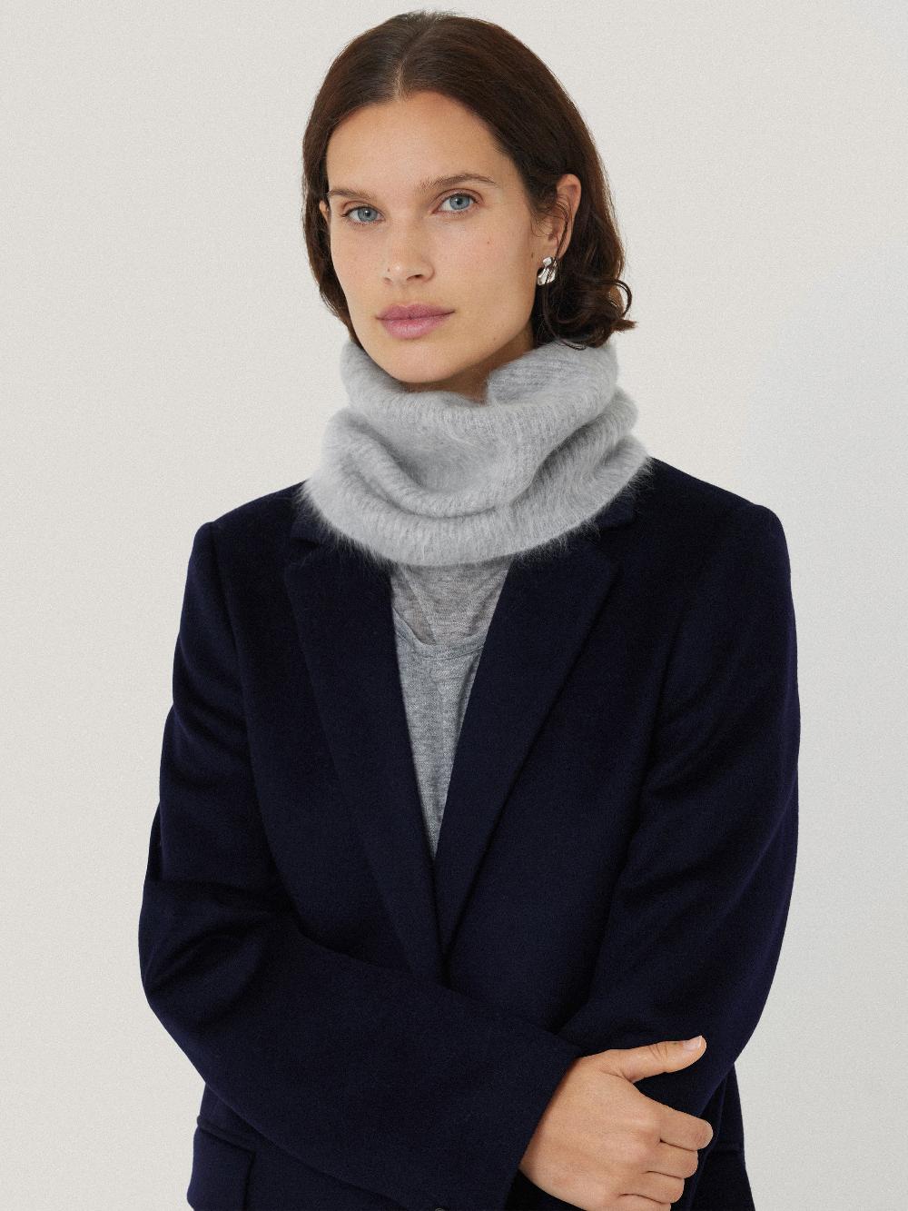 jigsaw Halo Cashmere Snood Grey