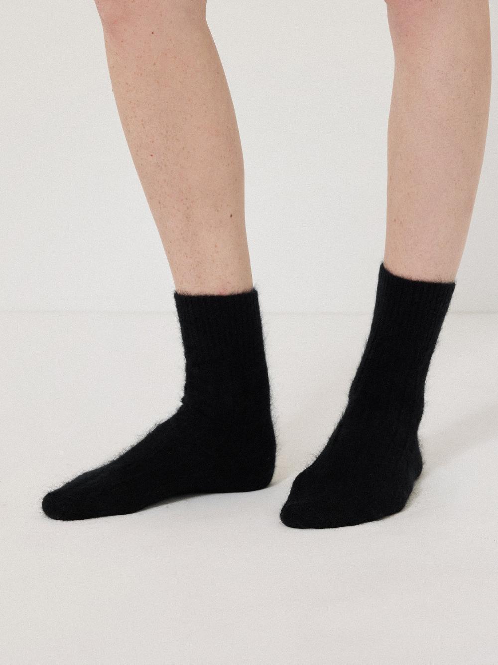 Jigsaw Halo Cashmere Sock Black