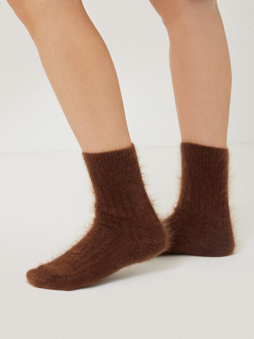 Jigsaw Halo Cashmere Sock Ginger