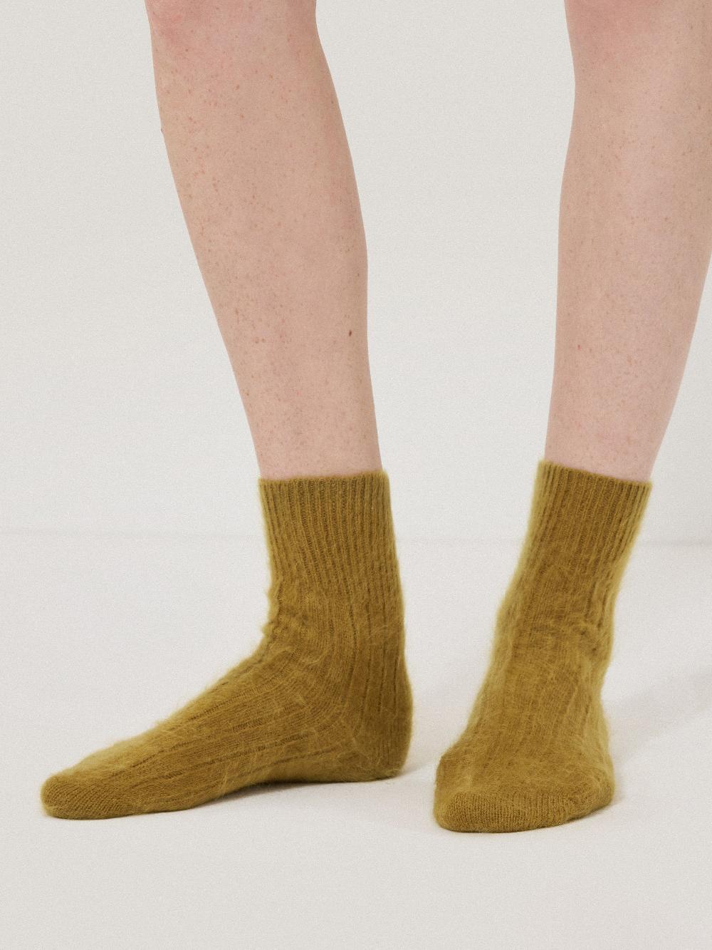 Jigsaw Halo Cashmere Sock Green