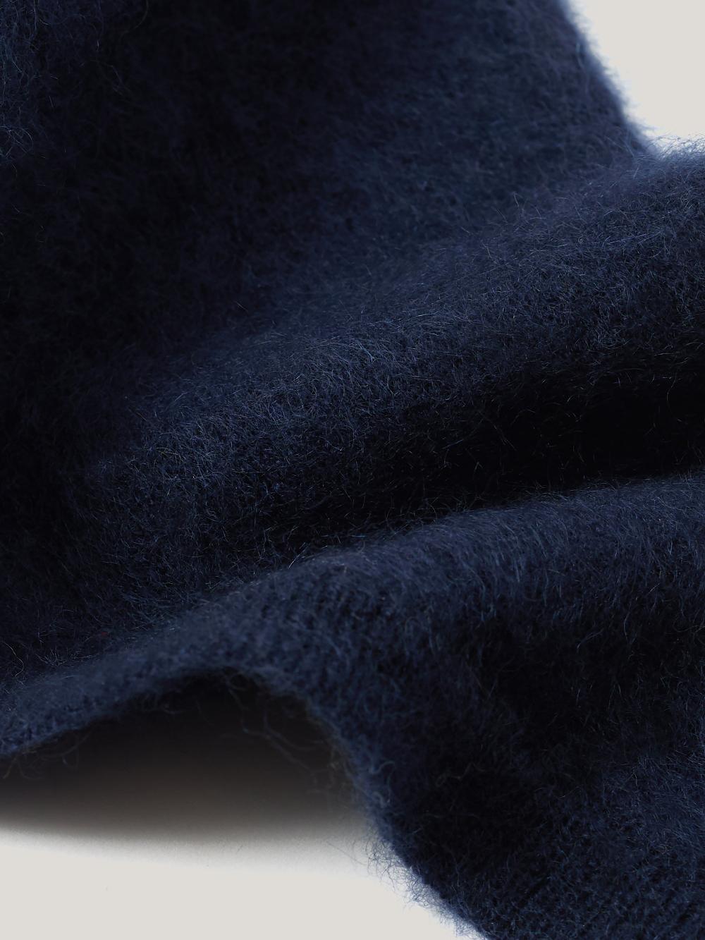 Jigsaw Halo Cashmere Triangle Scarf Navy