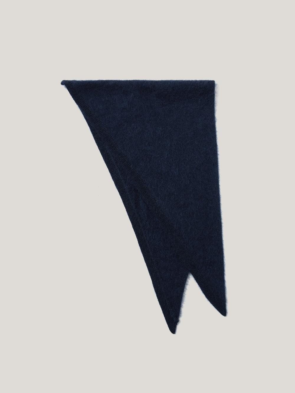 Jigsaw Halo Cashmere Triangle Scarf Navy
