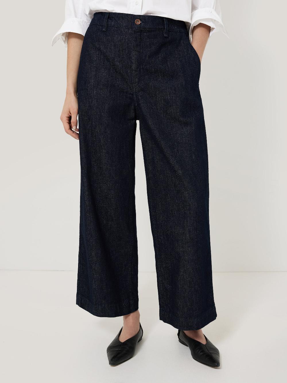 jigsaw Hampstead Wide Leg Jean Indigo
