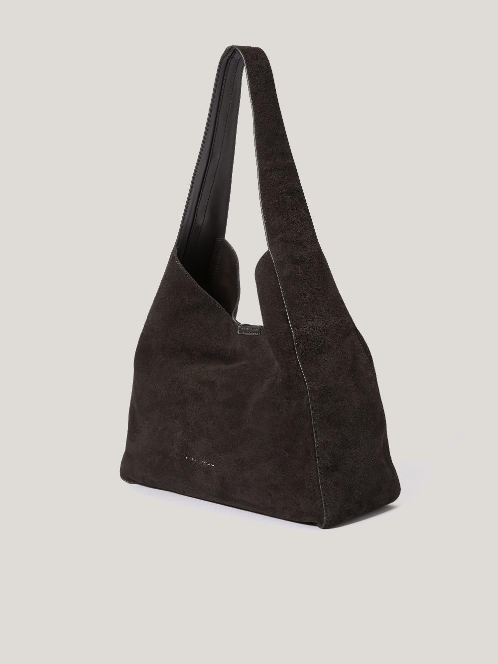 Jigsaw Heckfield Suede Tote Chocolate