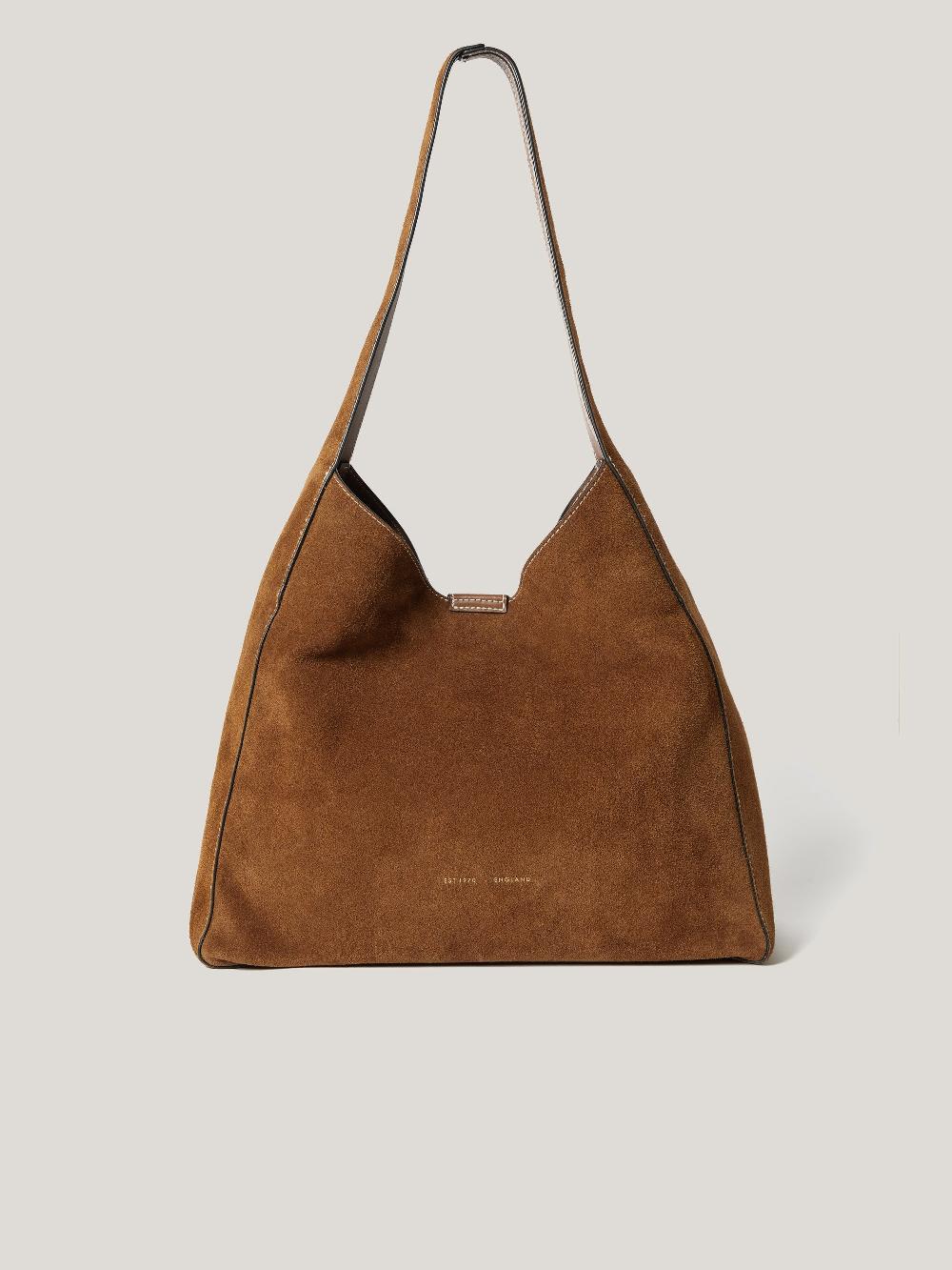 Jigsaw Heckfield Suede Tote Tan