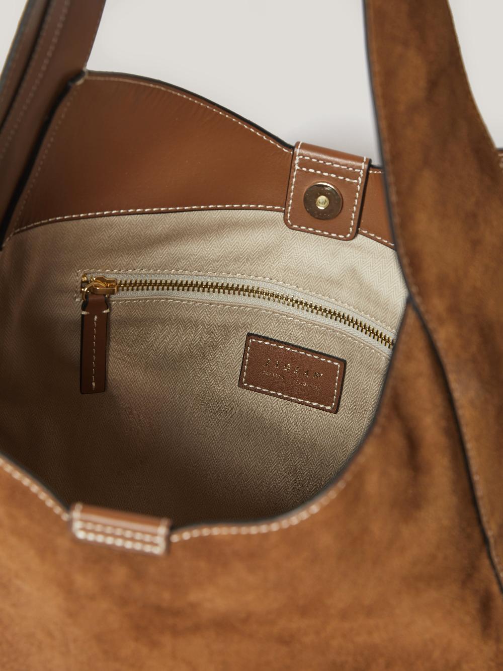 Jigsaw Heckfield Suede Tote Tan