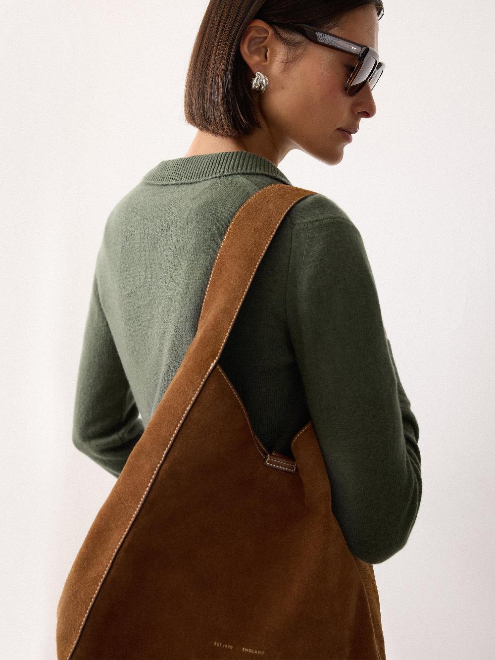 jigsaw Heckfield Suede Tote Tan