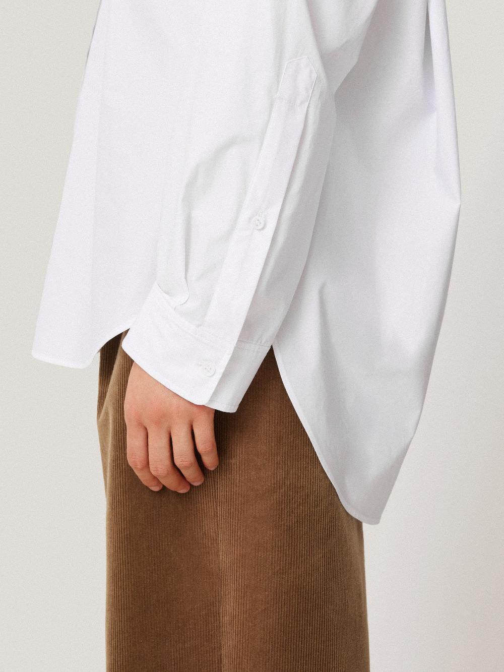 Jigsaw Heritage Cotton Relaxed Shirt White