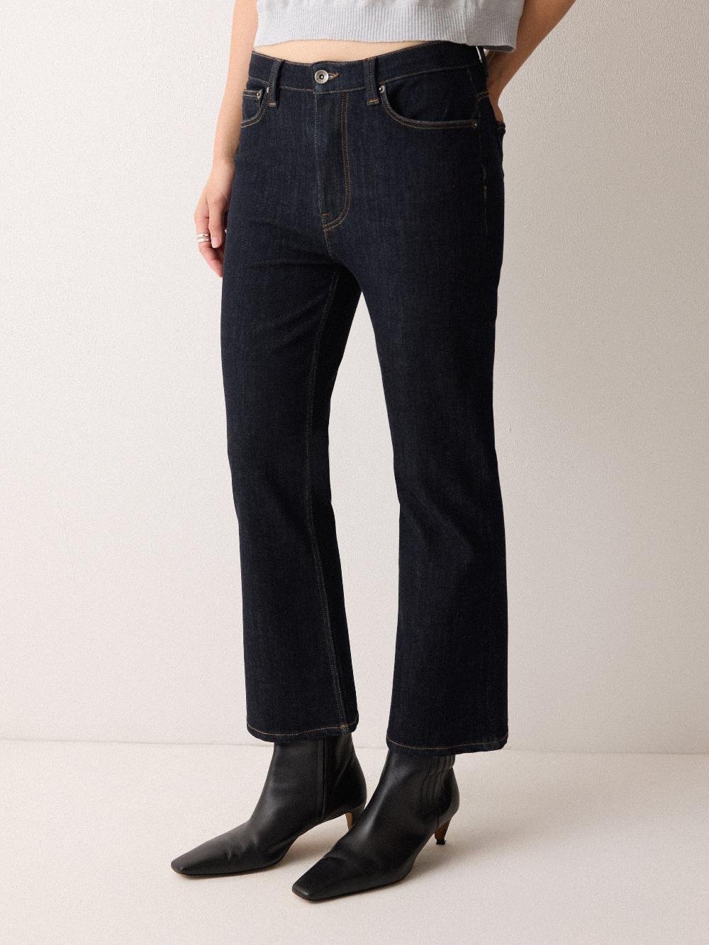 Jigsaw Ines Kick Flare Jean Indigo