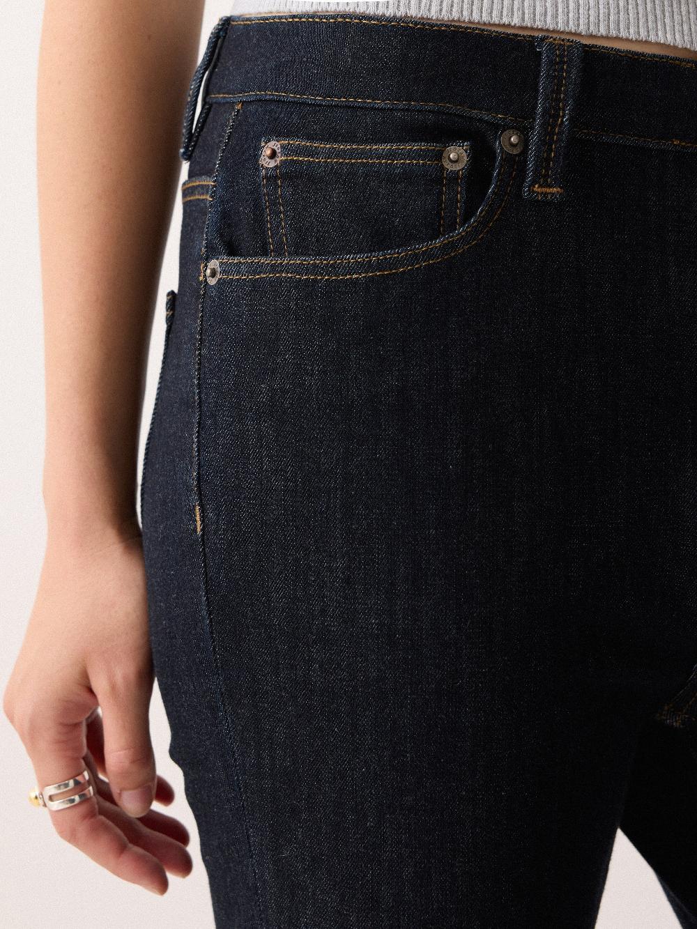 Jigsaw Ines Kick Flare Jean Indigo