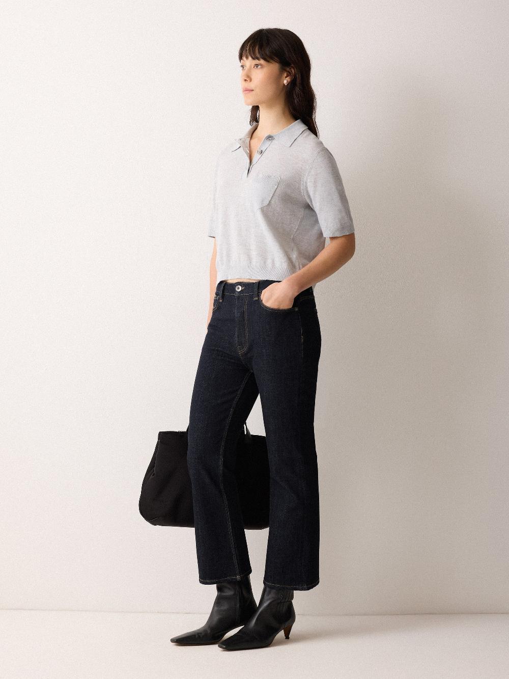 jigsaw Ines Kick Flare Jean Indigo