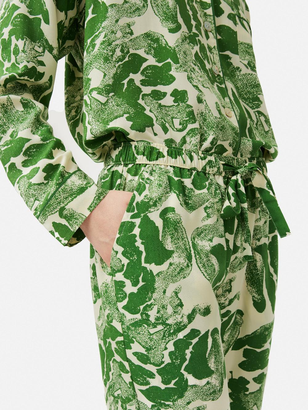 Jigsaw Ink Wave Modal Pyjama Green