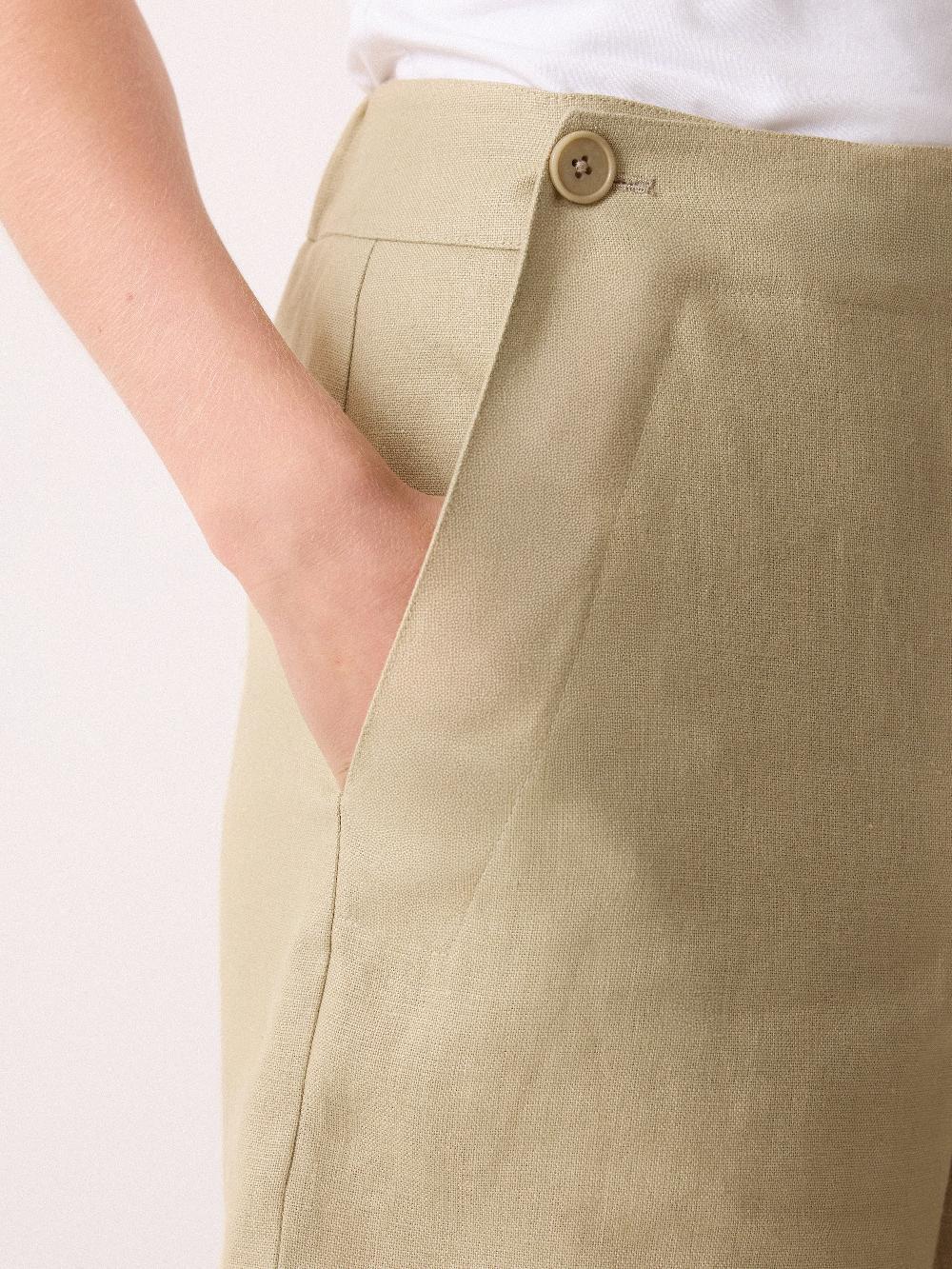 Jigsaw Irish Linen Sailor Short Sand