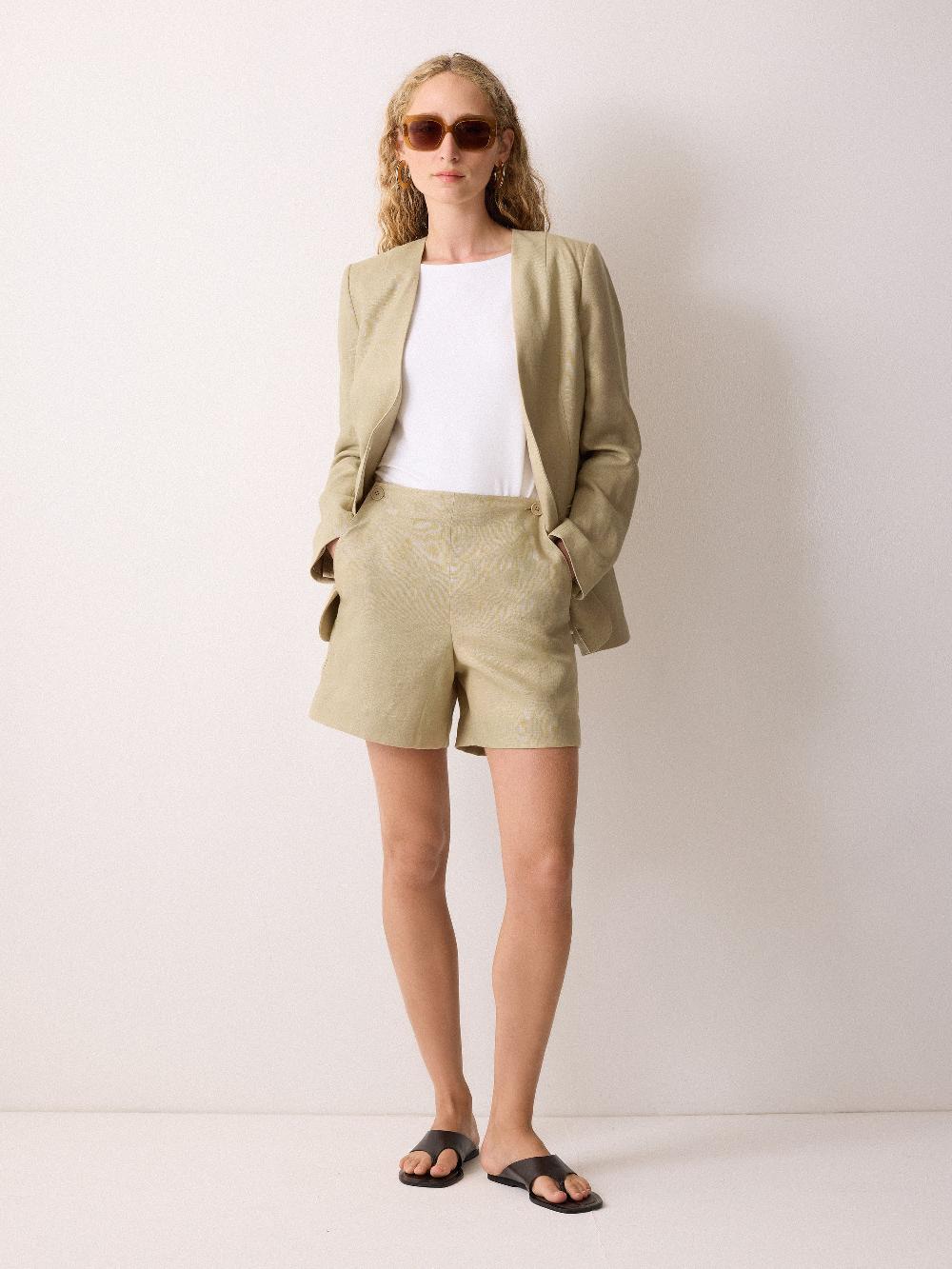 jigsaw Irish Linen Sailor Short Sand