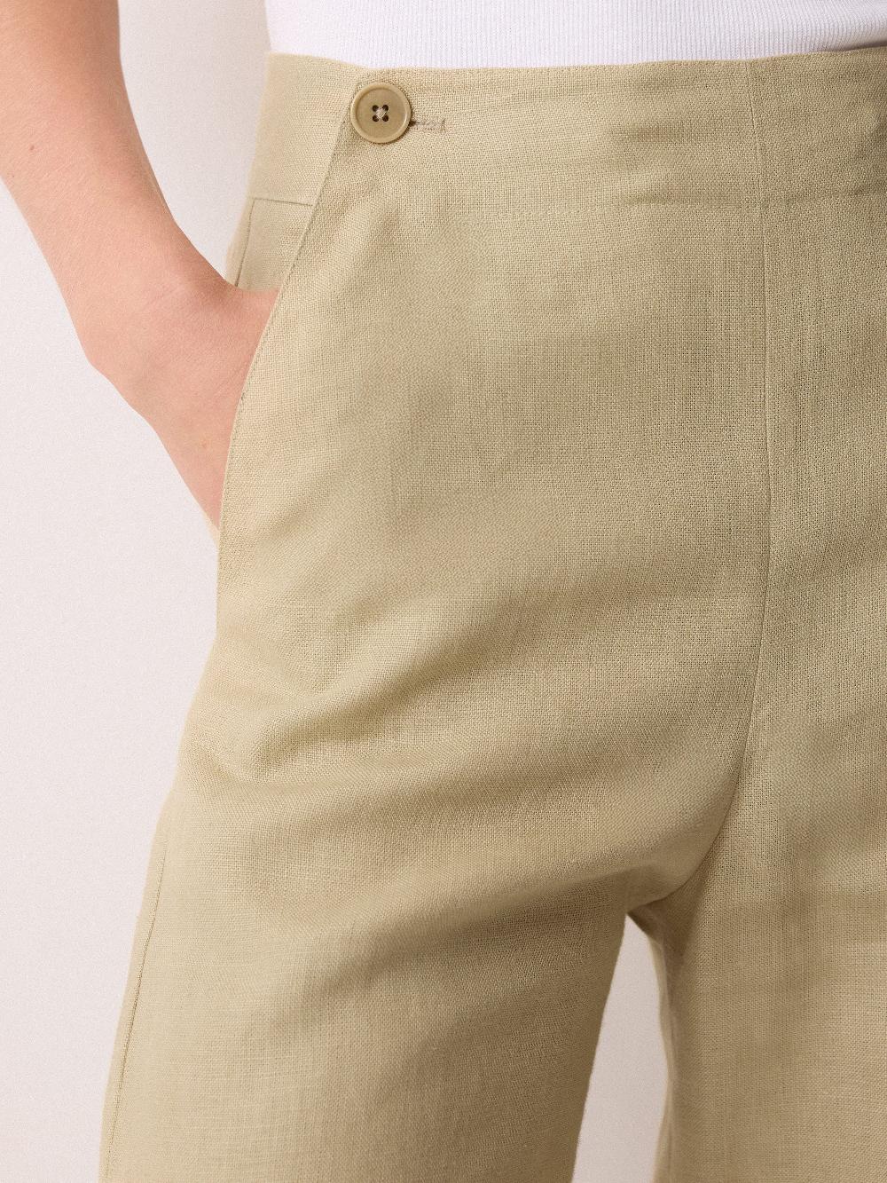 Jigsaw Irish Linen Sailor Trouser Sand