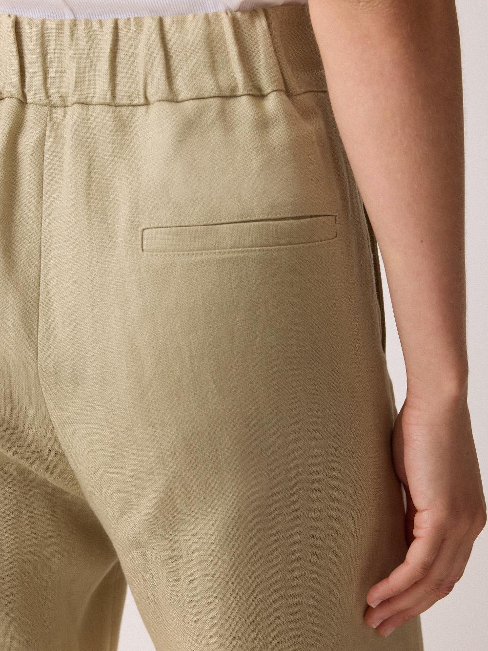 Jigsaw Irish Linen Sailor Trouser Sand