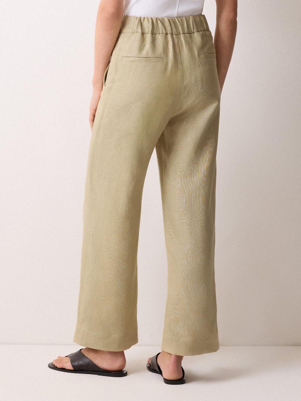 Jigsaw Irish Linen Sailor Trouser Sand