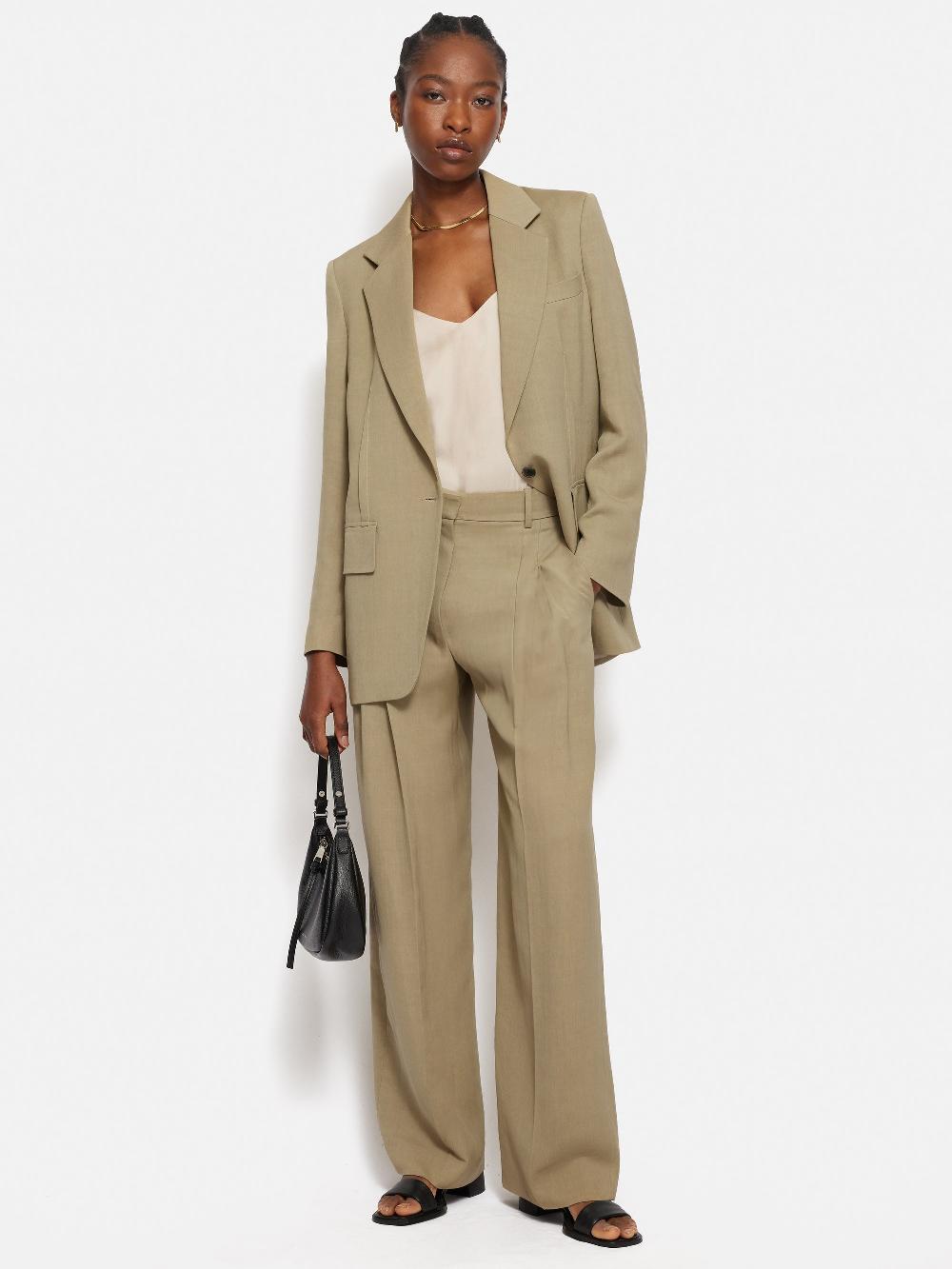 Jigsaw Italian Linen Gibson Blazer Sand