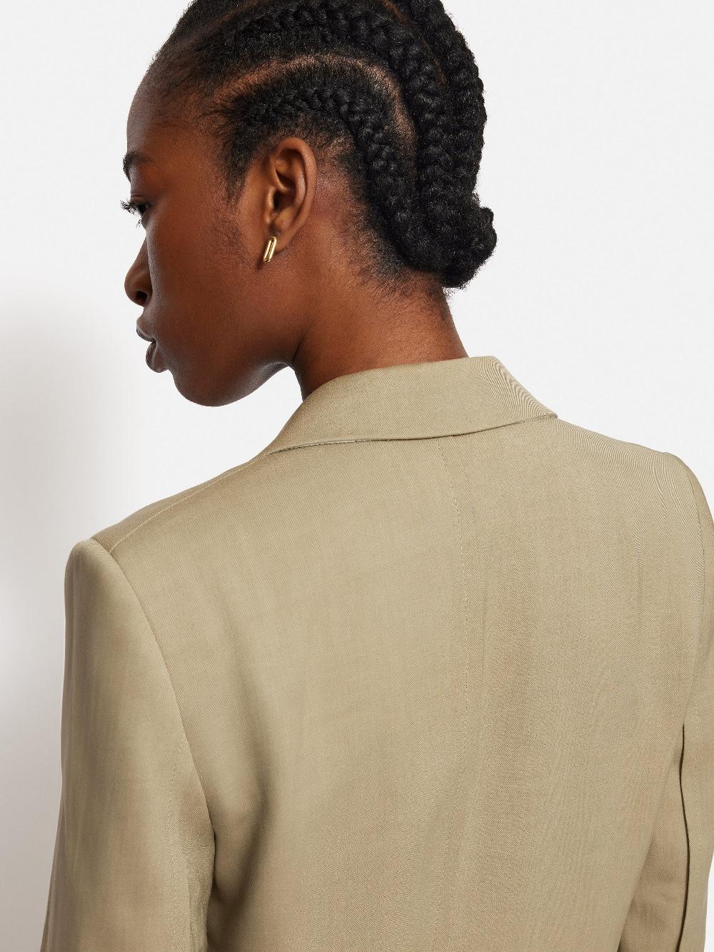 Jigsaw Italian Linen Gibson Blazer Sand