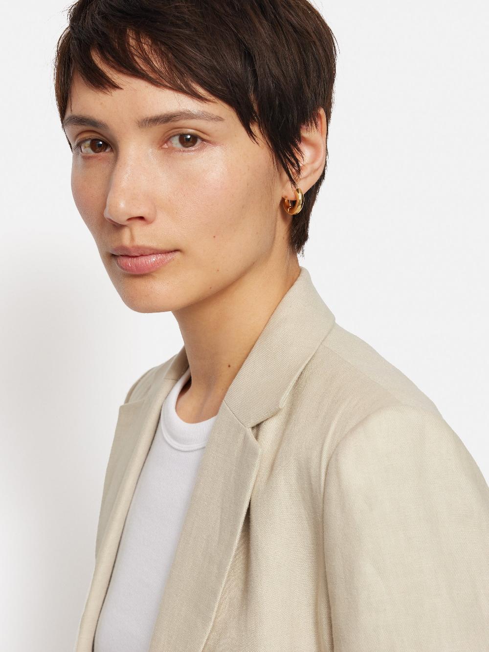 Jigsaw Italian Linen Knox Blazer Stone