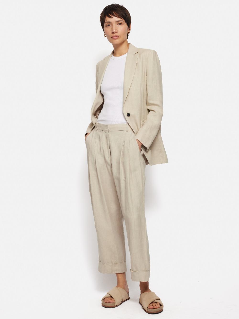 Jigsaw Italian Linen Knox Blazer Stone