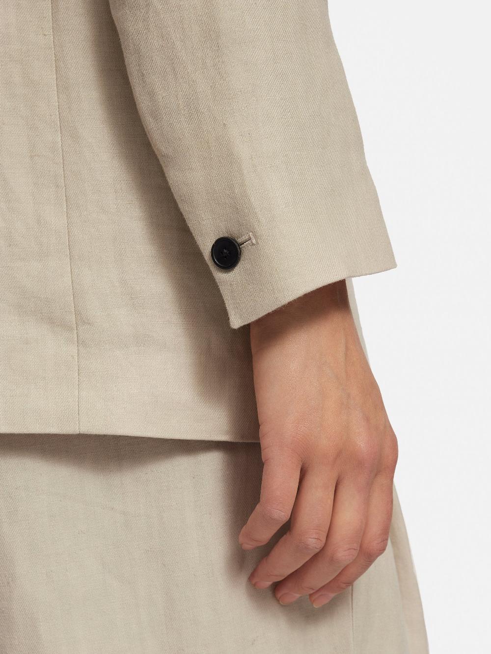 Jigsaw Italian Linen Knox Blazer Stone