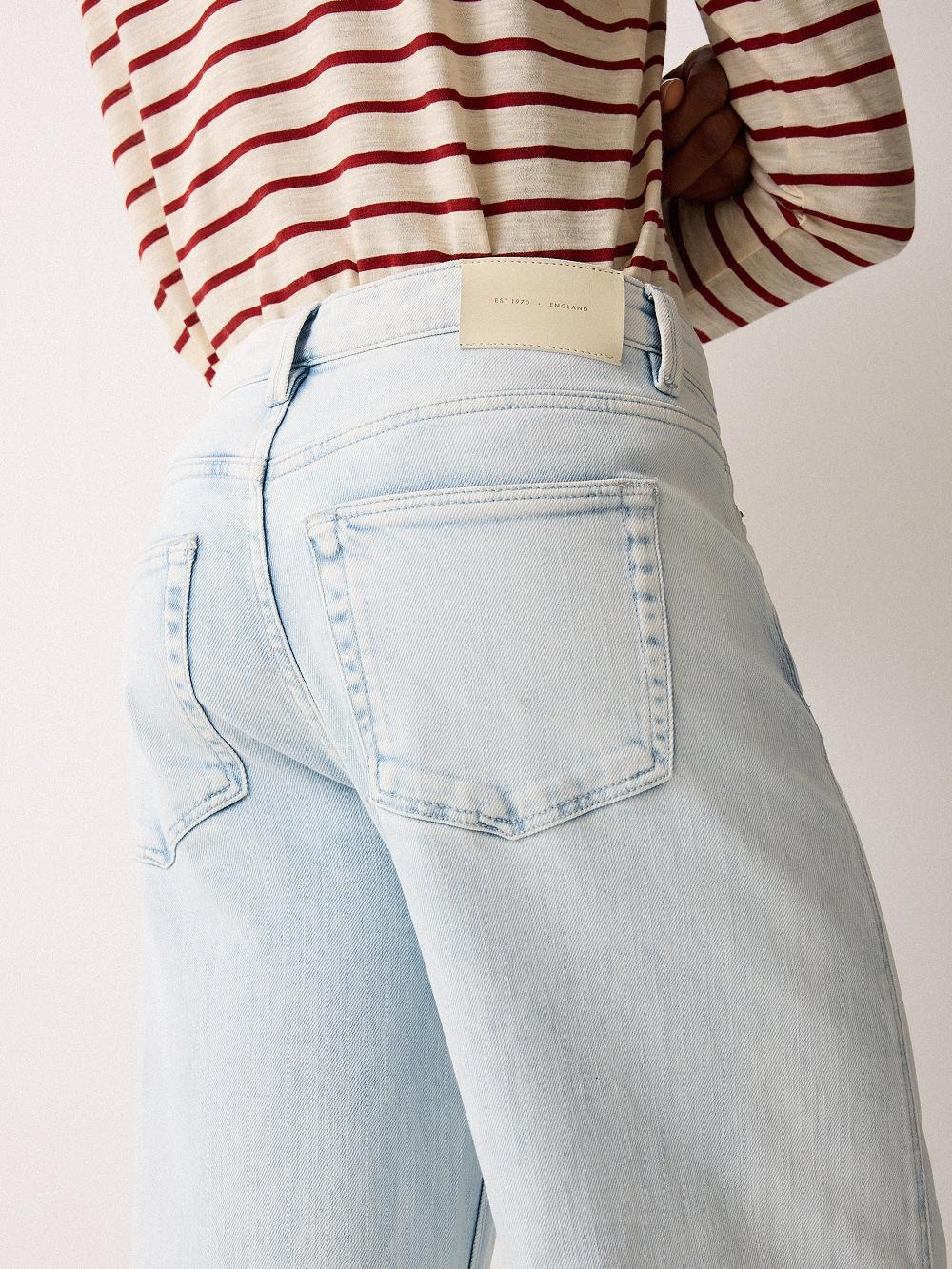 Jigsaw Keller Seam Detail Jean Light Blue Wash