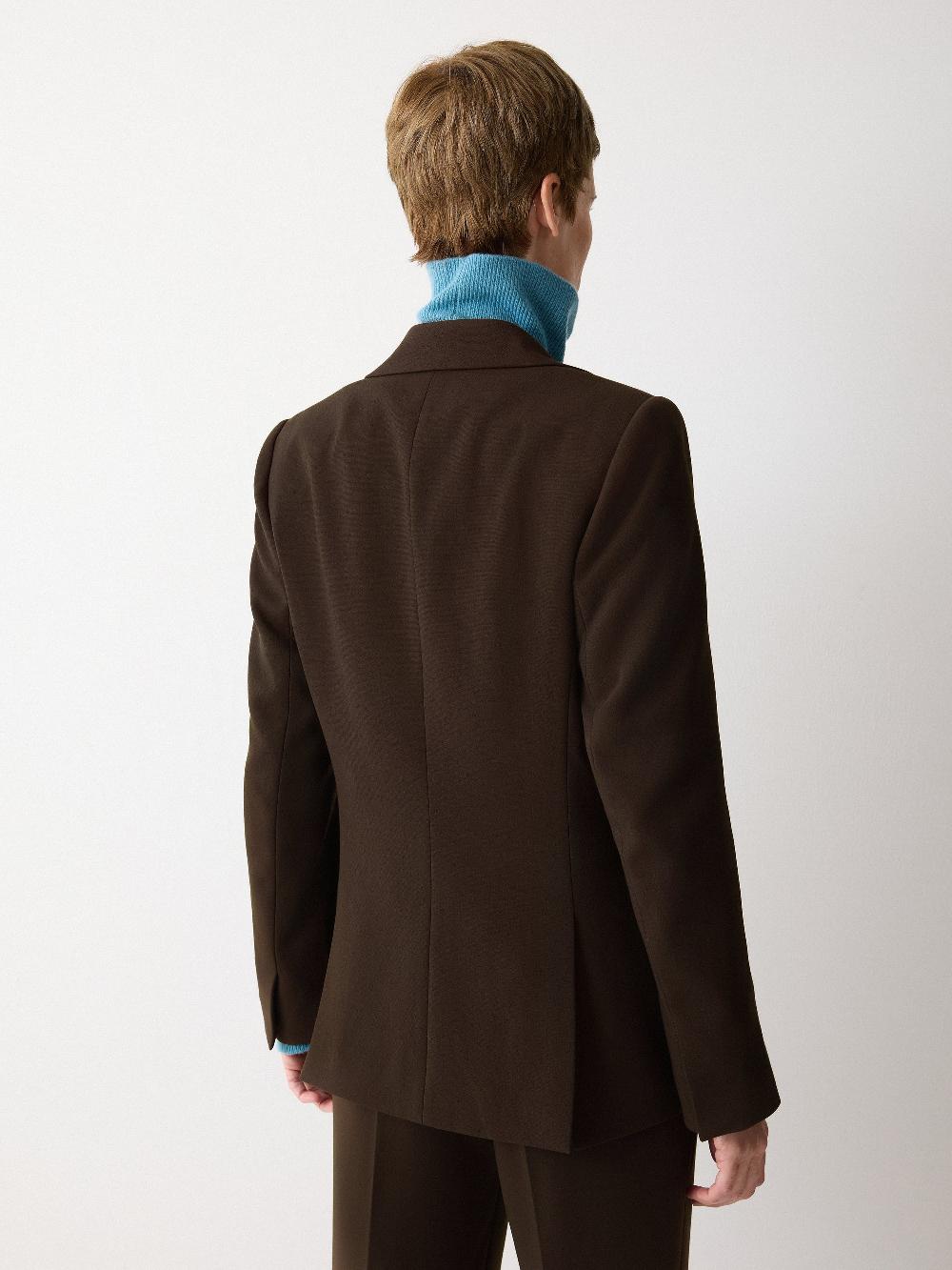 Jigsaw Kenley Crepe Blazer Brown