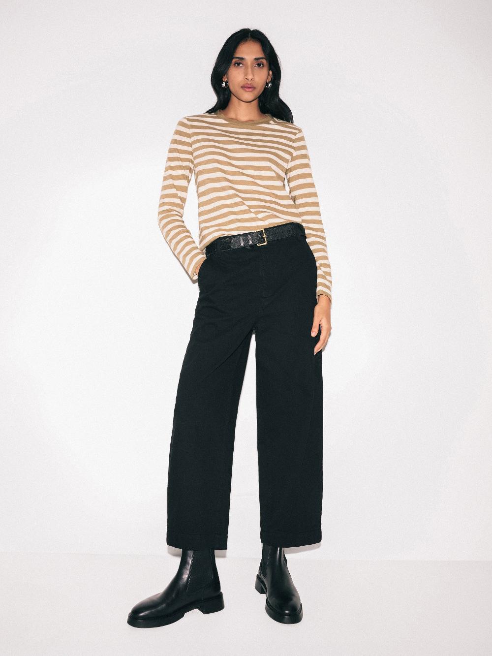 jigsaw Kensington Barrel Leg Jean Black