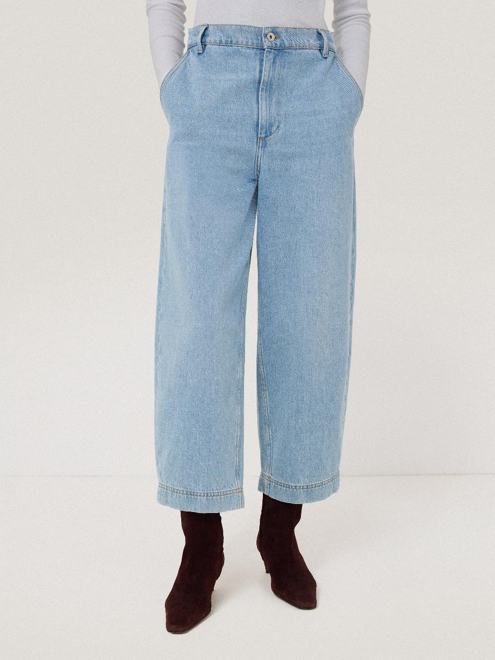 Jigsaw Kensington Barrel Leg Jean Light Blue Wash