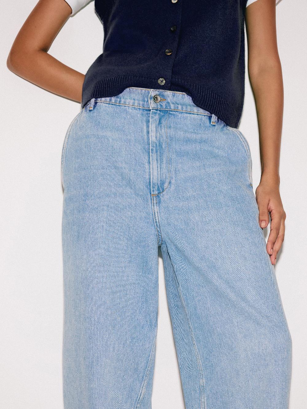 Jigsaw Kensington Barrel Leg Jean Light Blue Wash