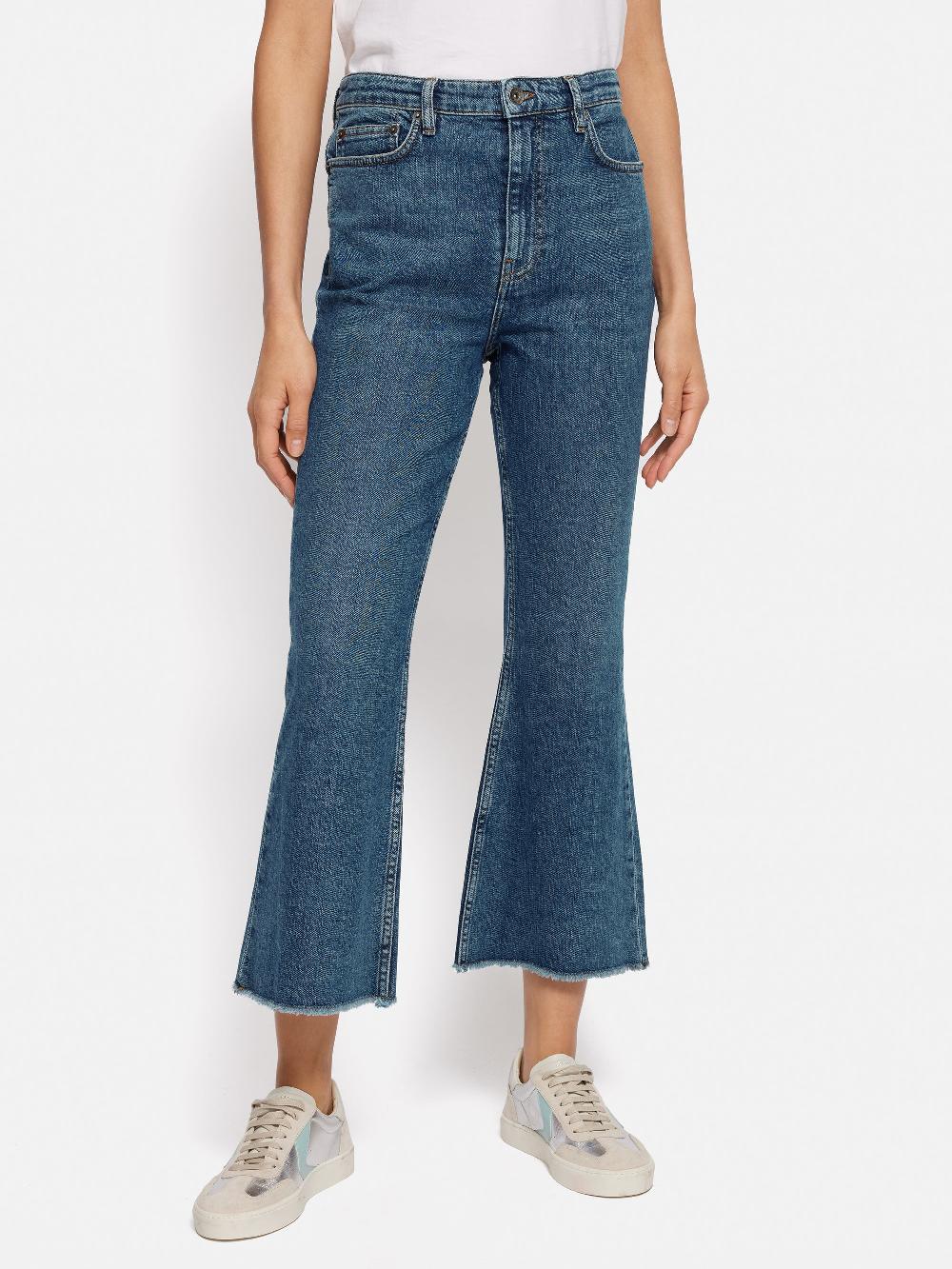Jigsaw Kick Flare Jean Vintage Mid Blue