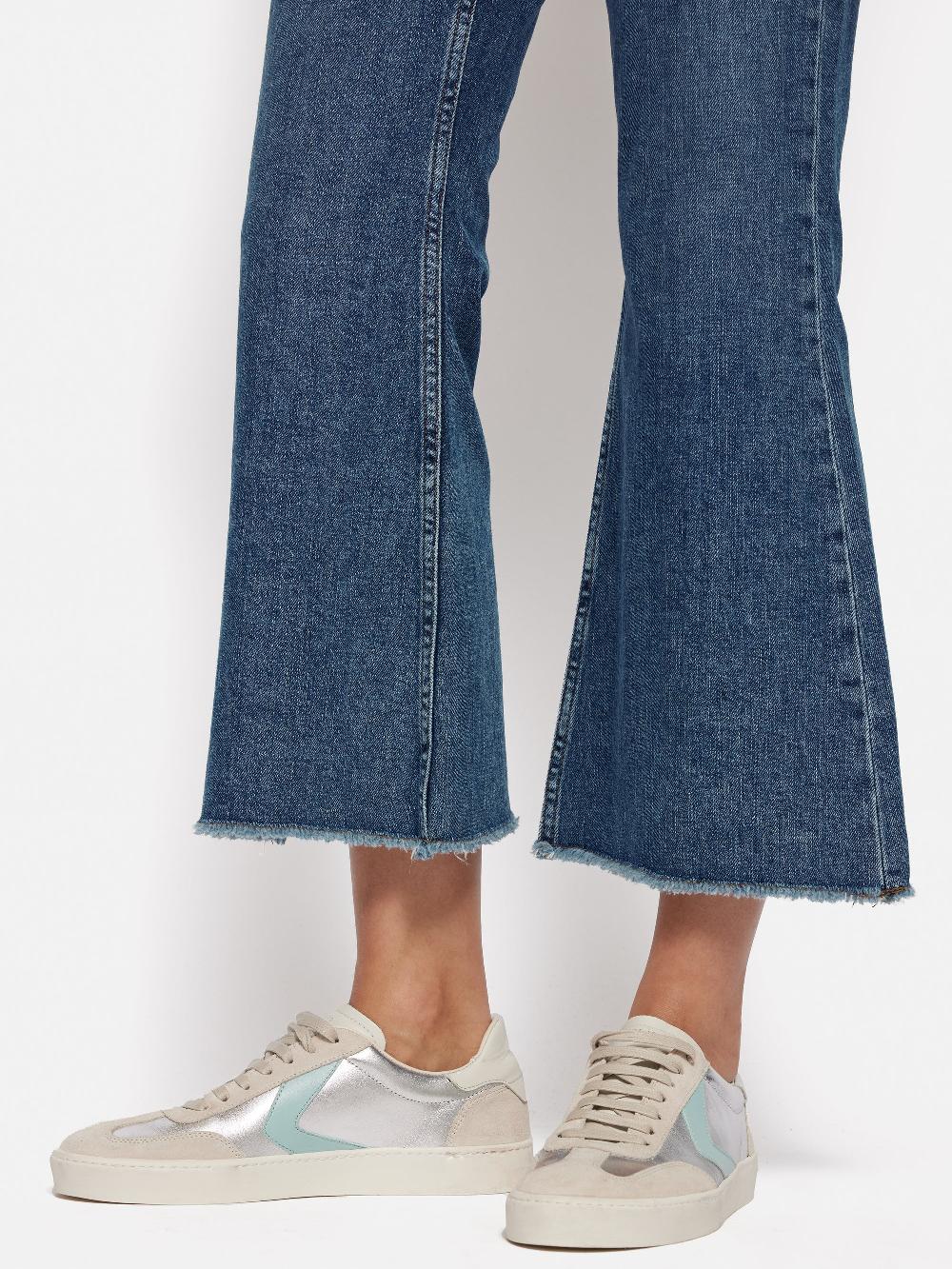 Jigsaw Kick Flare Jean Vintage Mid Blue