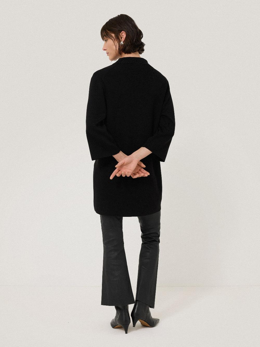 Jigsaw Knitted Kaftan Tunic Black